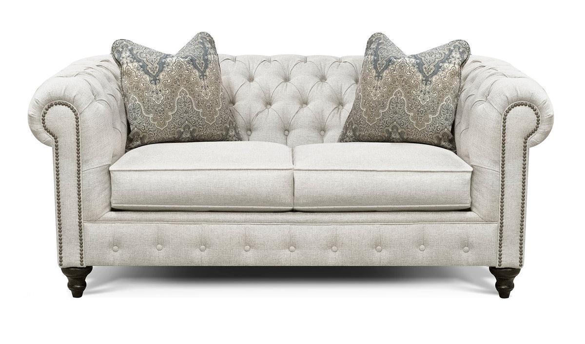 Rondell - 2R00LR/NR - Stationary Loveseat With Nails