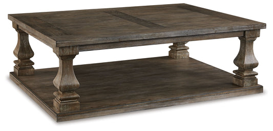 Johnelle - Rectangular Cocktail Table - Gray