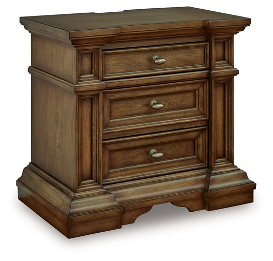 Frantanna - Three Drawer Night Stand - Brown