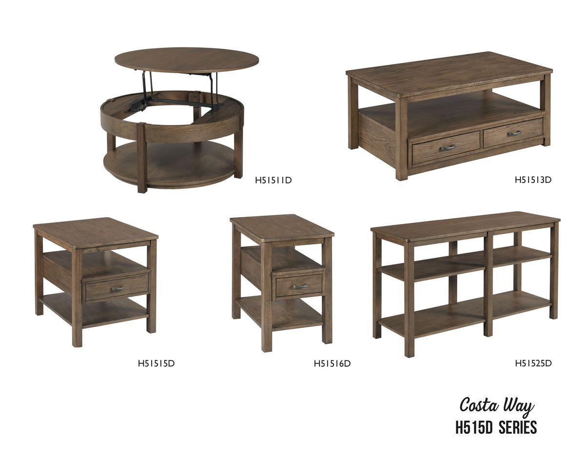 Costa Way - Lift Top Round Cocktail Table