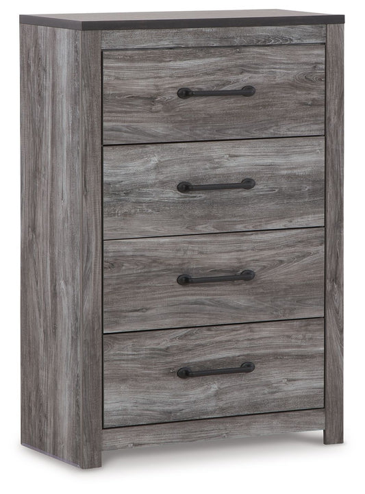 Bronyan - Four Drawer Chest - Dark Gray