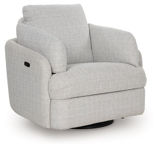 Alainmont Next-Gen Nuvella - Swivel Power Recliner - Stone