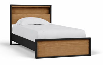 Kozmour - Bookcase Complete Bed Frame