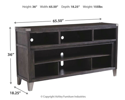 Todoe - LG TV Stand With Fireplace Option - Gray