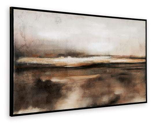 Drewland - Wall Art - Black / Brown / Orange