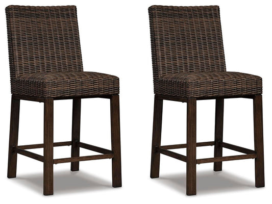 Paradise Trail - Barstool (Set of 2) - Medium Brown