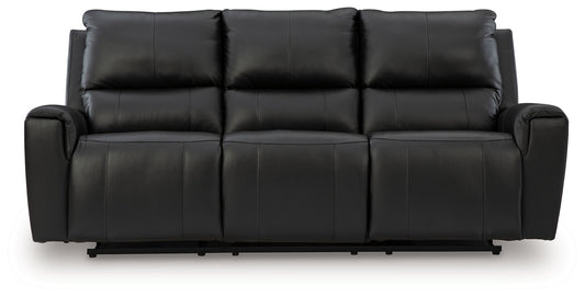Glossmore - Reclining Sofa - Black