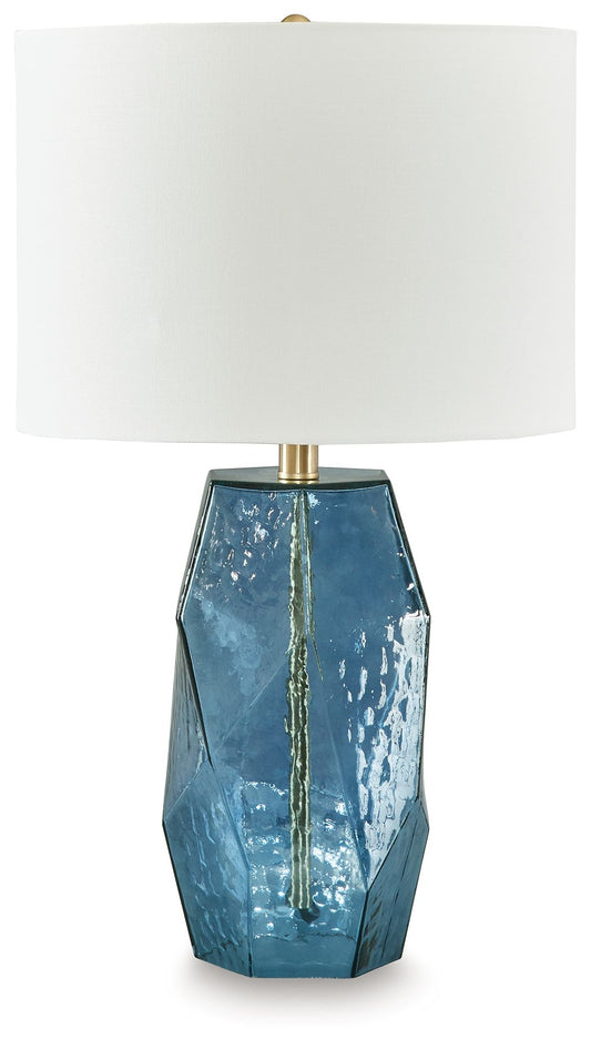 Tallow - Glass Table Lamp - Blue