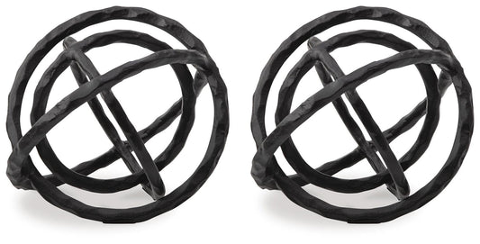 Barlee - Sculpture (Set of 2) - Black