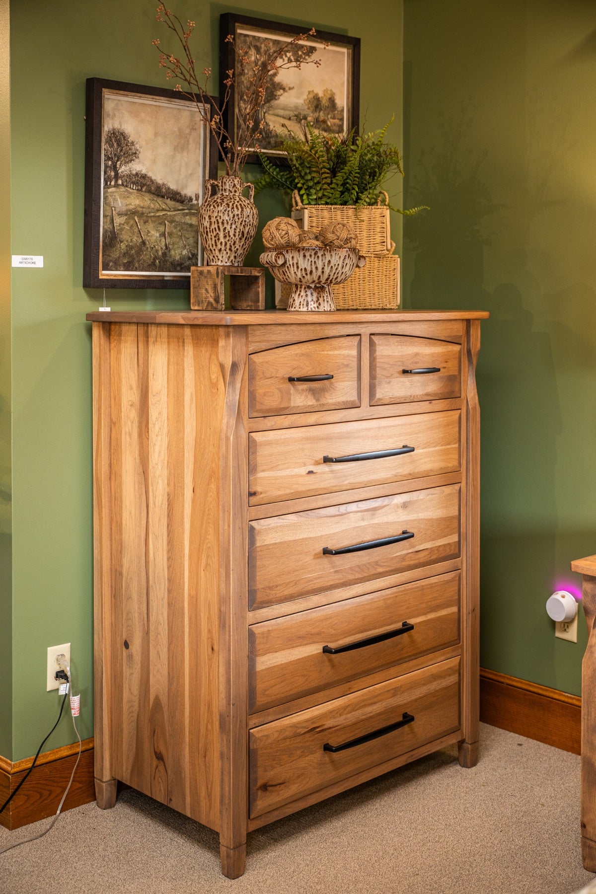 Brantley Chest displayed in a bedroom