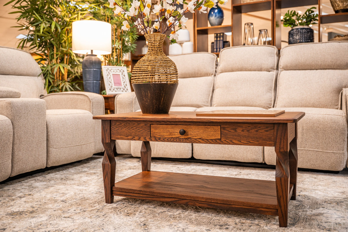 Brantley Coffee Table displayed in a living room