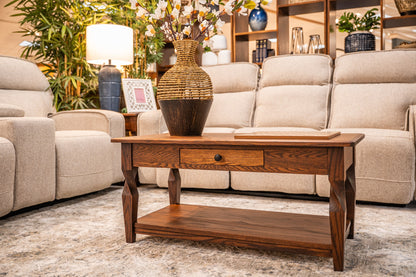 Brantley Coffee Table displayed in a living room