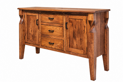 Brantley Server in Rustic Hickory with Asbury finish