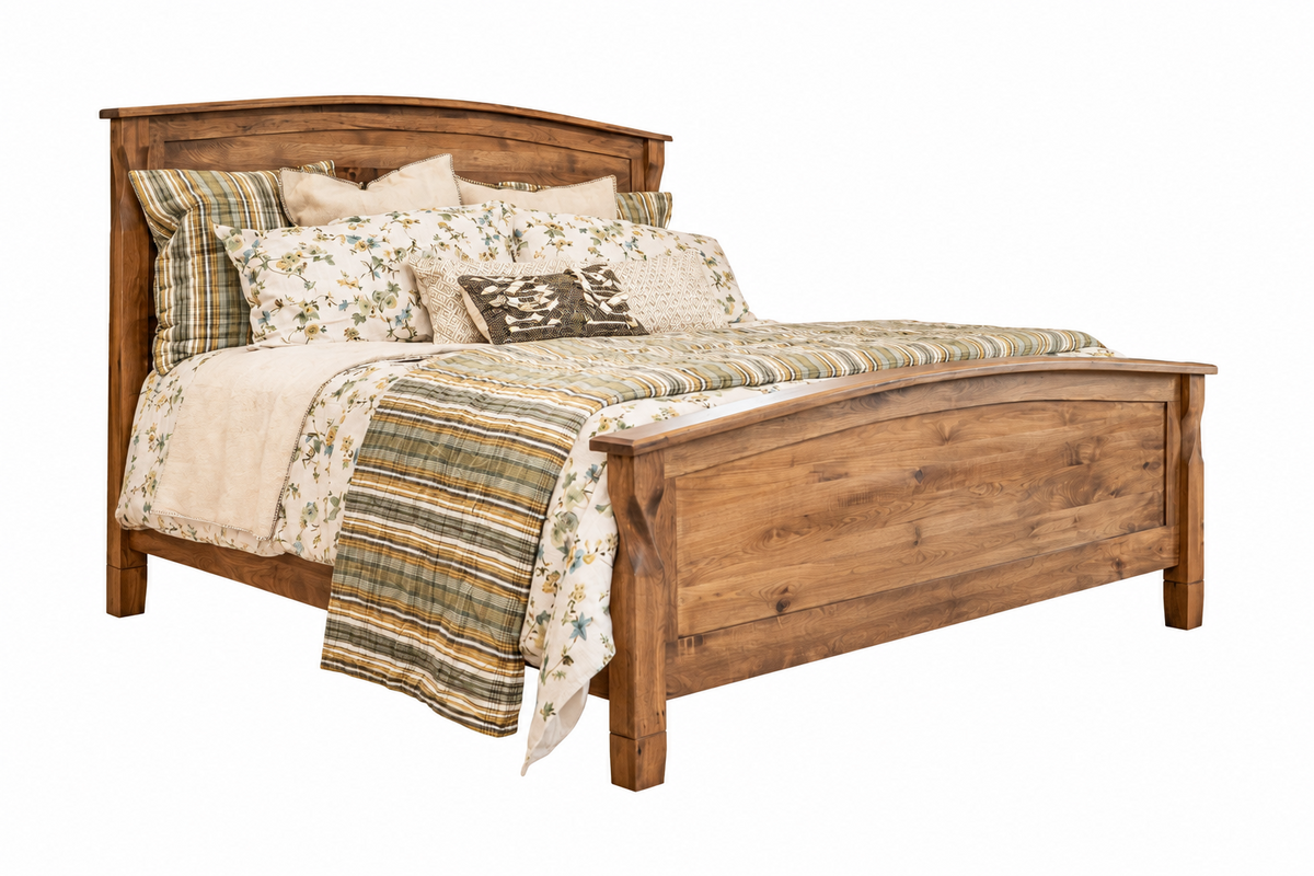 Brantley Bed in Rustic Hickory with Willow Bend finish