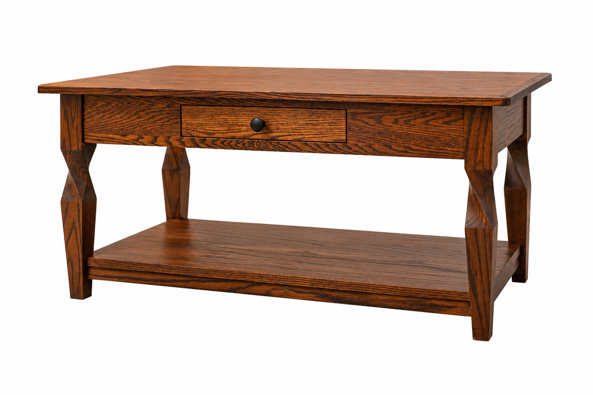 Brantley Coffee Table in Oak with Asbury finish
