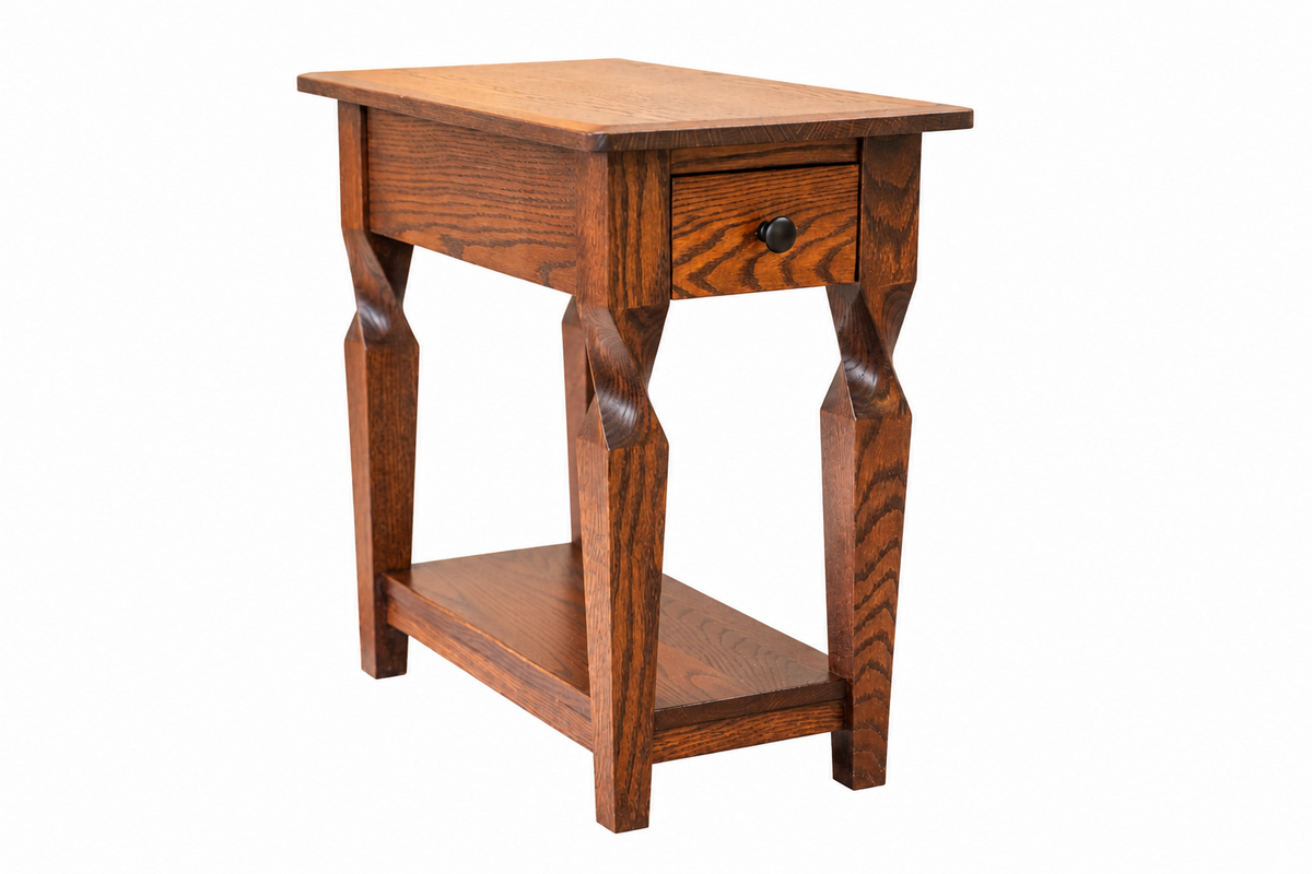 Brantley Narrow End Table in Oak with Asbury finish