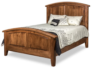 Brown Maple Bay Pointe bed with Almond finish.