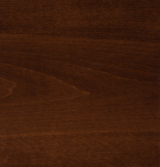 Burnt Umber on Brown Maple Wood Sample