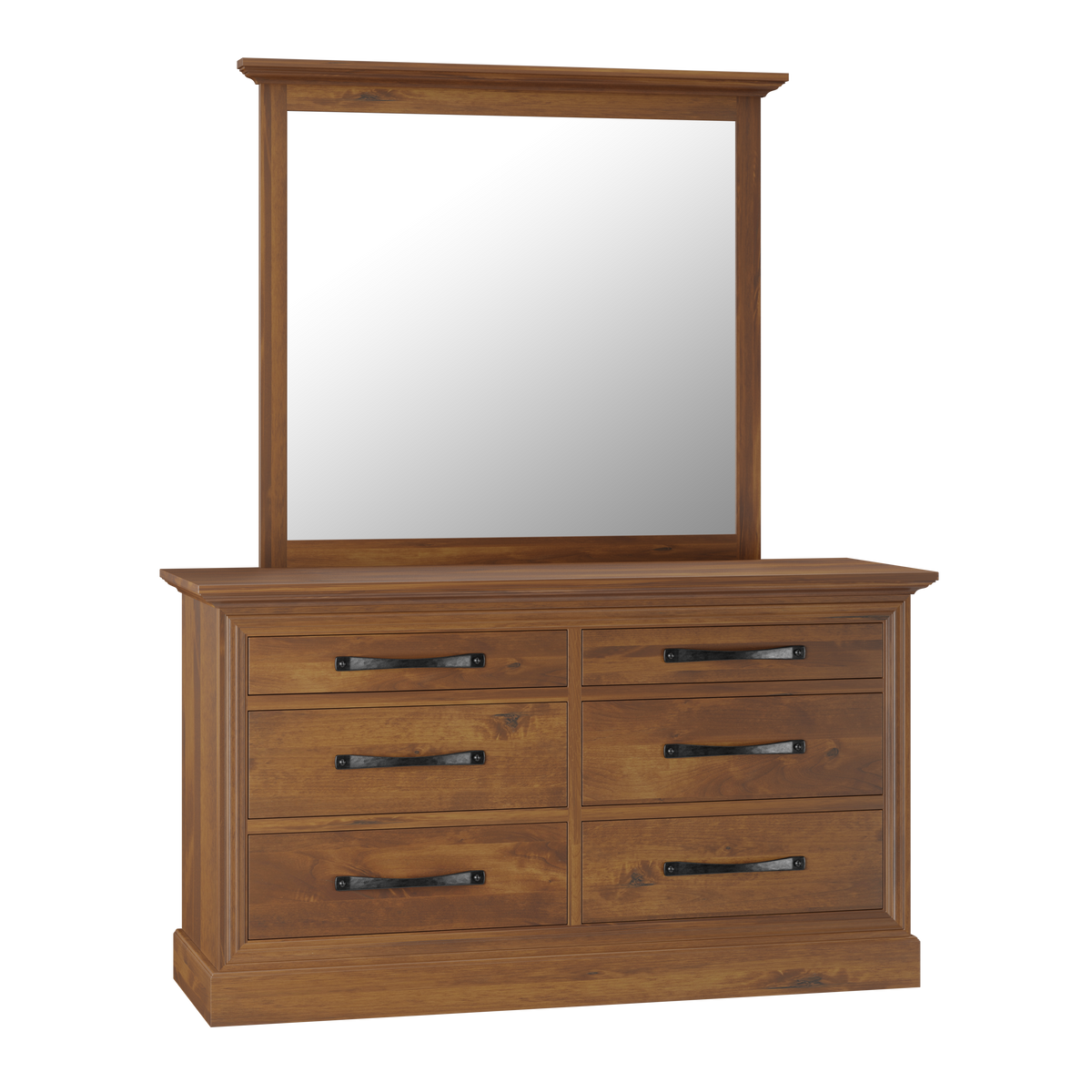 Cade's Cove 64" Dresser and Mirror