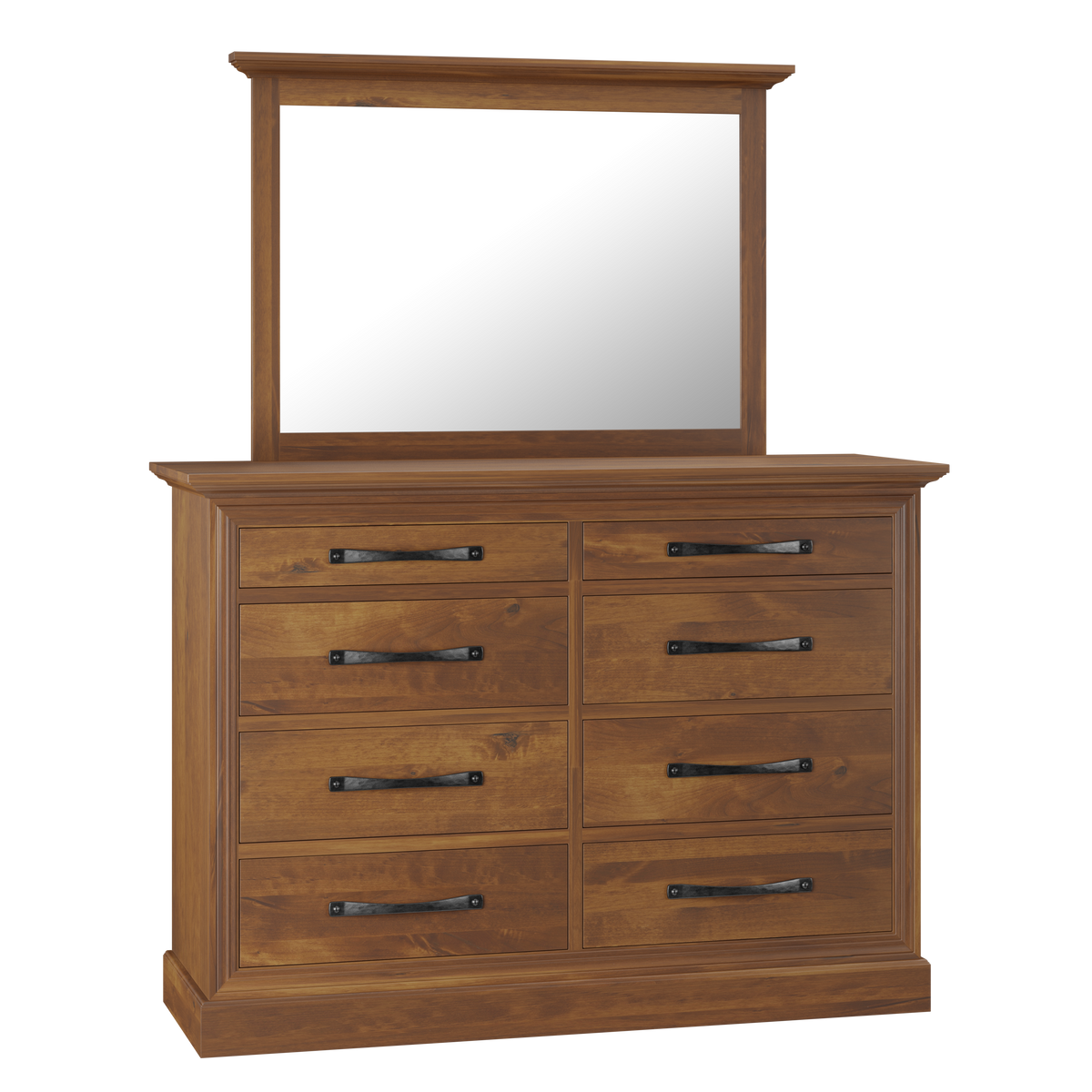Cade's Cove 66" Dresser and Mirror
