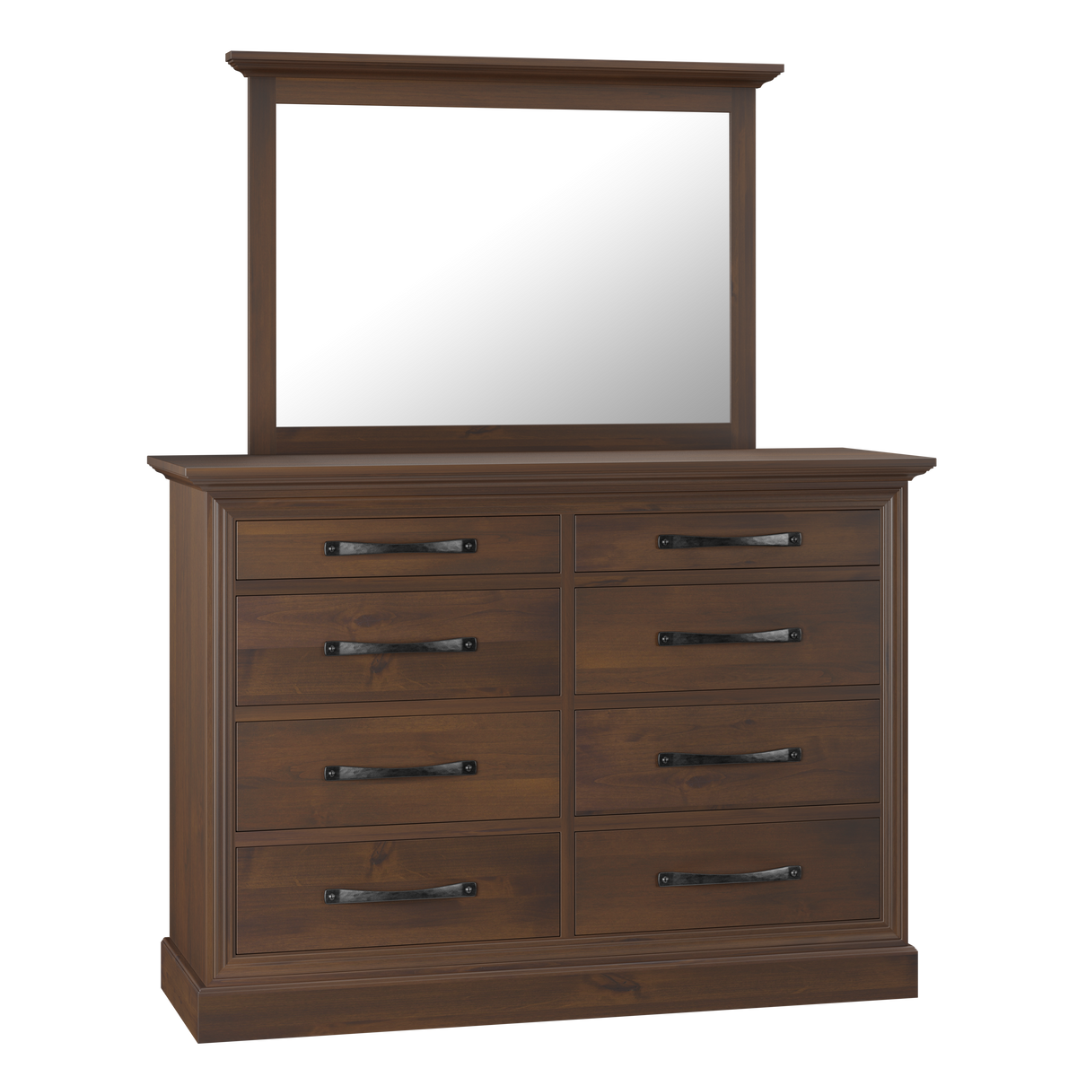 Cade's Cove 66" Dresser and Mirror