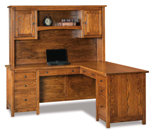 Centennial L Desk and Hutch