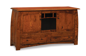 Boulder Creek TV Stand in Rustic Cherry