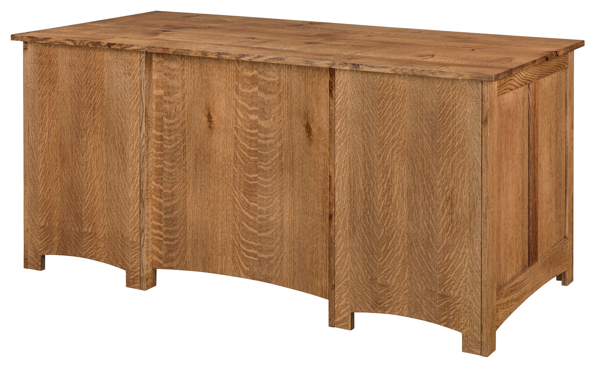 Oakridge Double Pedestal Desk and Hutch